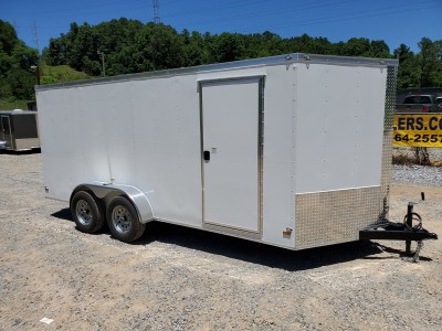 7x16 Enclosed Tandem Axle Trailer