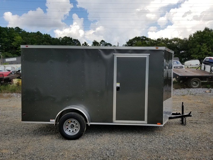 6x12 Enclosed Trailer Charcoal